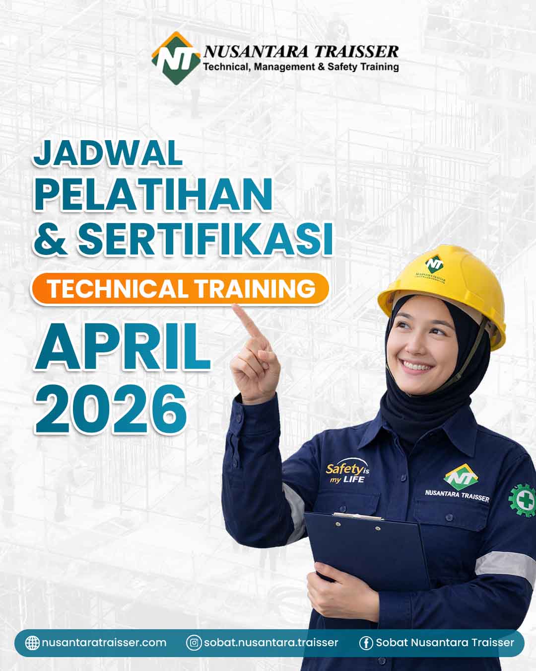 Jadwal Technical Training K3 & Sertifikasi April 2026 Resmi