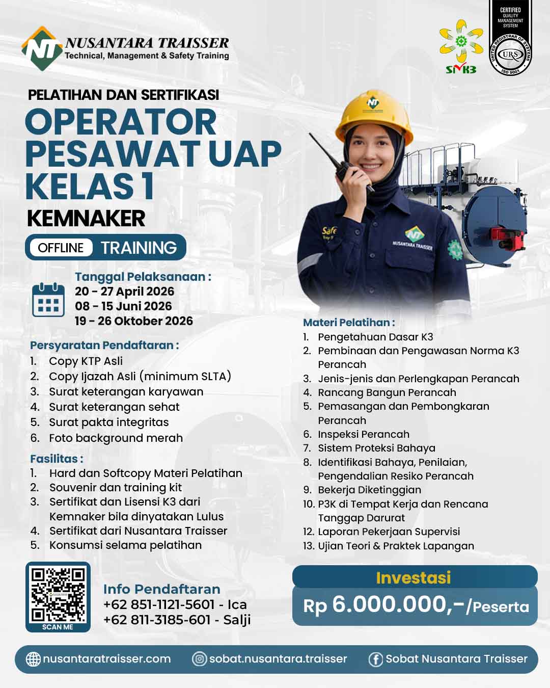 Operator Pesawat Uang Kelas 1