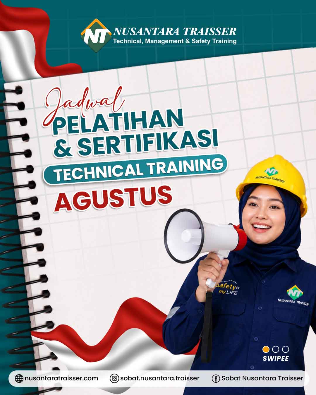 Jadwal Pelatihan K3 Kemnaker RI & Sertifikasi BNSP Agustus 2026