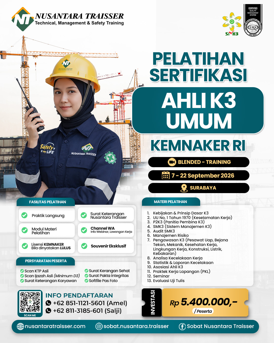 Ahli K3 Umum (KEMNAKER RI)
