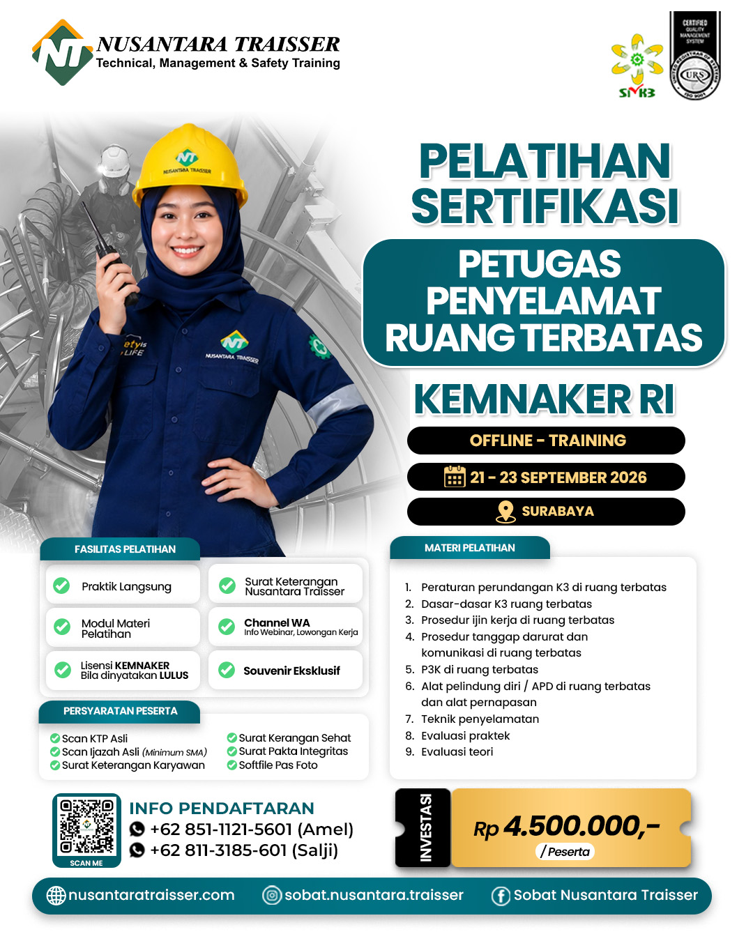 Petugas Penyelamat Ruang Terbatas (KEMNAKER RI)