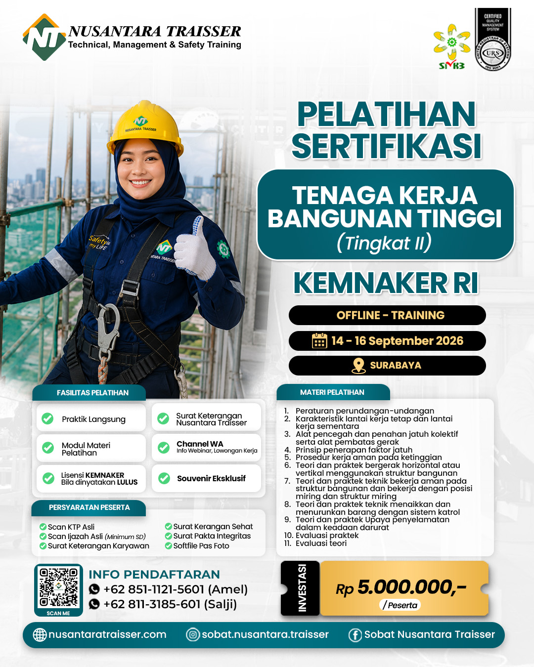 Tenaga Kerja Bangunan Tinggi Tingkat II (KEMNAKER RI)