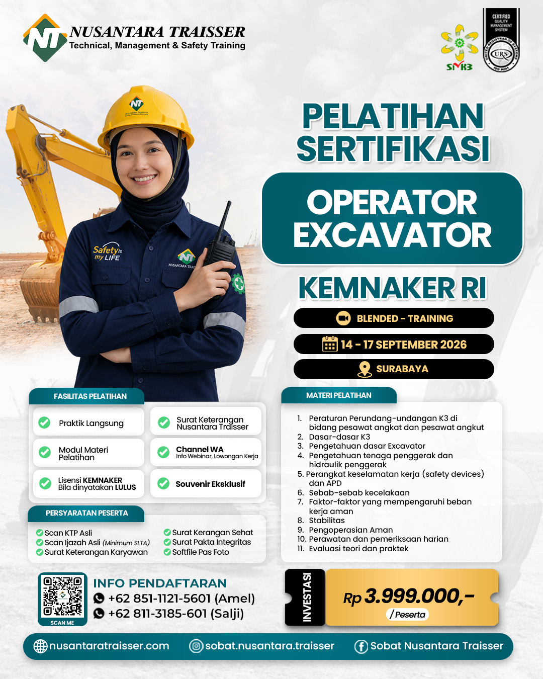 Operator Excavator | KEMNAKER RI