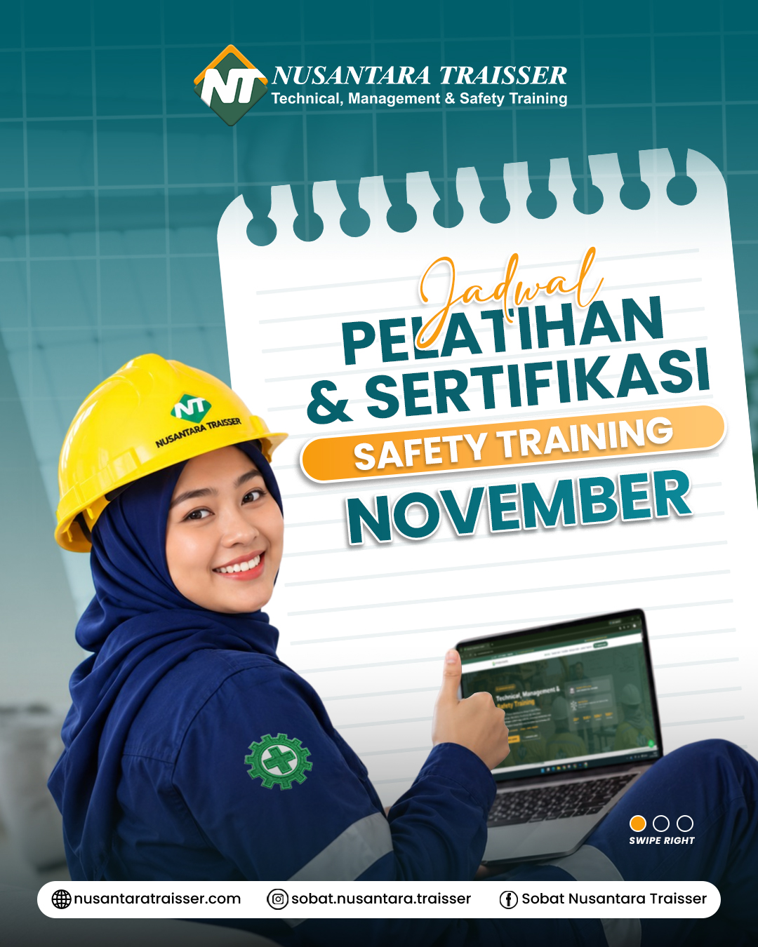 Jadwal Pelatihan dan Sertifikasi K3 November 2026 di Surabaya | Nusantara Traisser