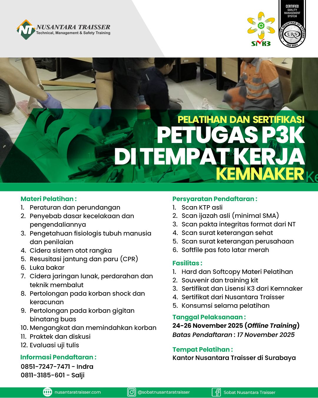 Petugas P3K di Tempat Kerja (KEMNAKER)