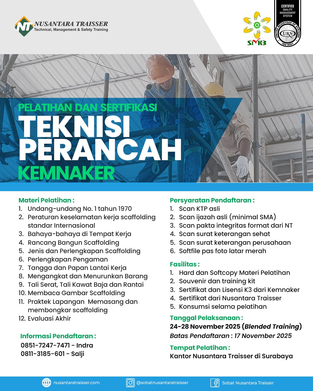 Teknisi Perancah (KEMNAKER)