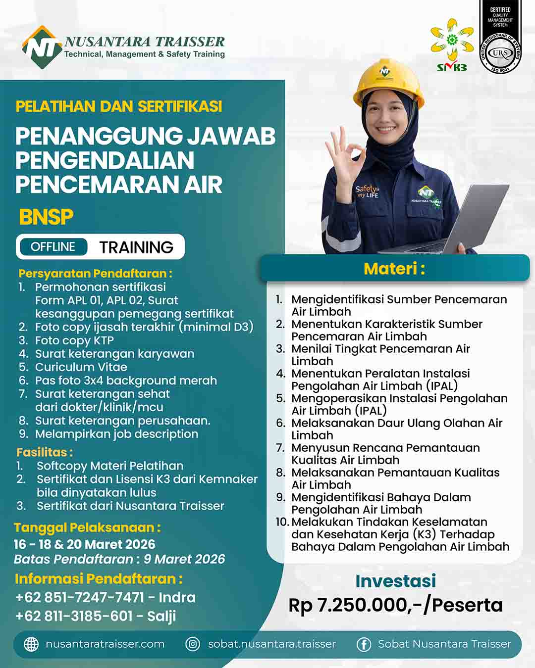 PPPA (Penanggungjawab Pengendalian Pencemaran Air) Manager