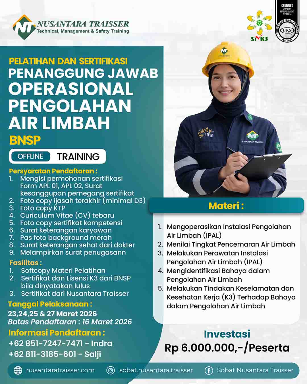 POPAL (Penanggung Jawab Operasional Pengolahan Air Limbah)